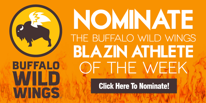 Buffalo Wild Wings Blazin' Athlete of the Week